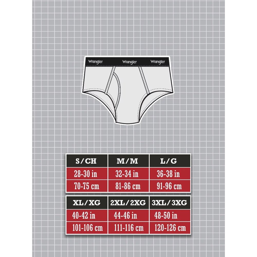 NWT Wrangler Men's Cooling Soft Stretch Briefs 3 Pack Size 3XL Comfort Waistband - Picture 7 of 8